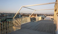 Dachterrasse mit Blick über Wien